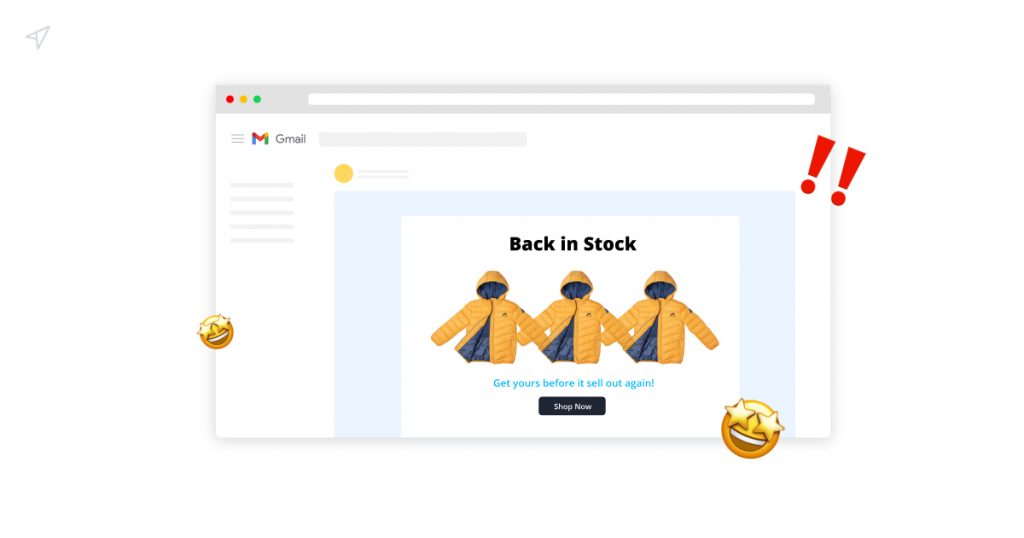 Send Back-in-Stock Alert marketing emails